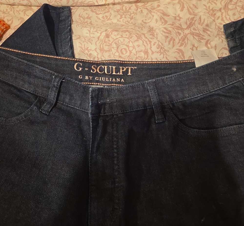 G by Giuliana G-Sculpt Skinny Jeans - Dark Blue